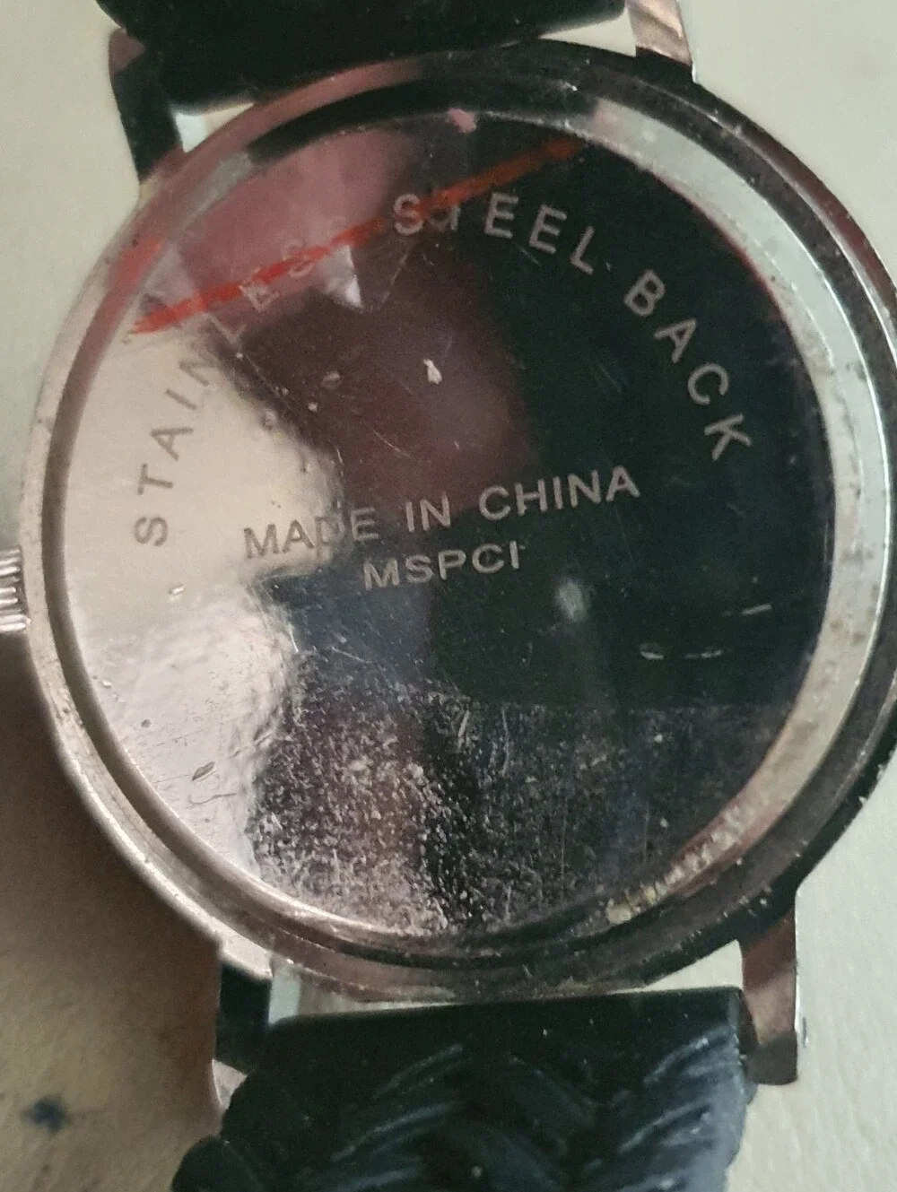 10/$20 MSPCI Silver/White Silicone Men's Watch
